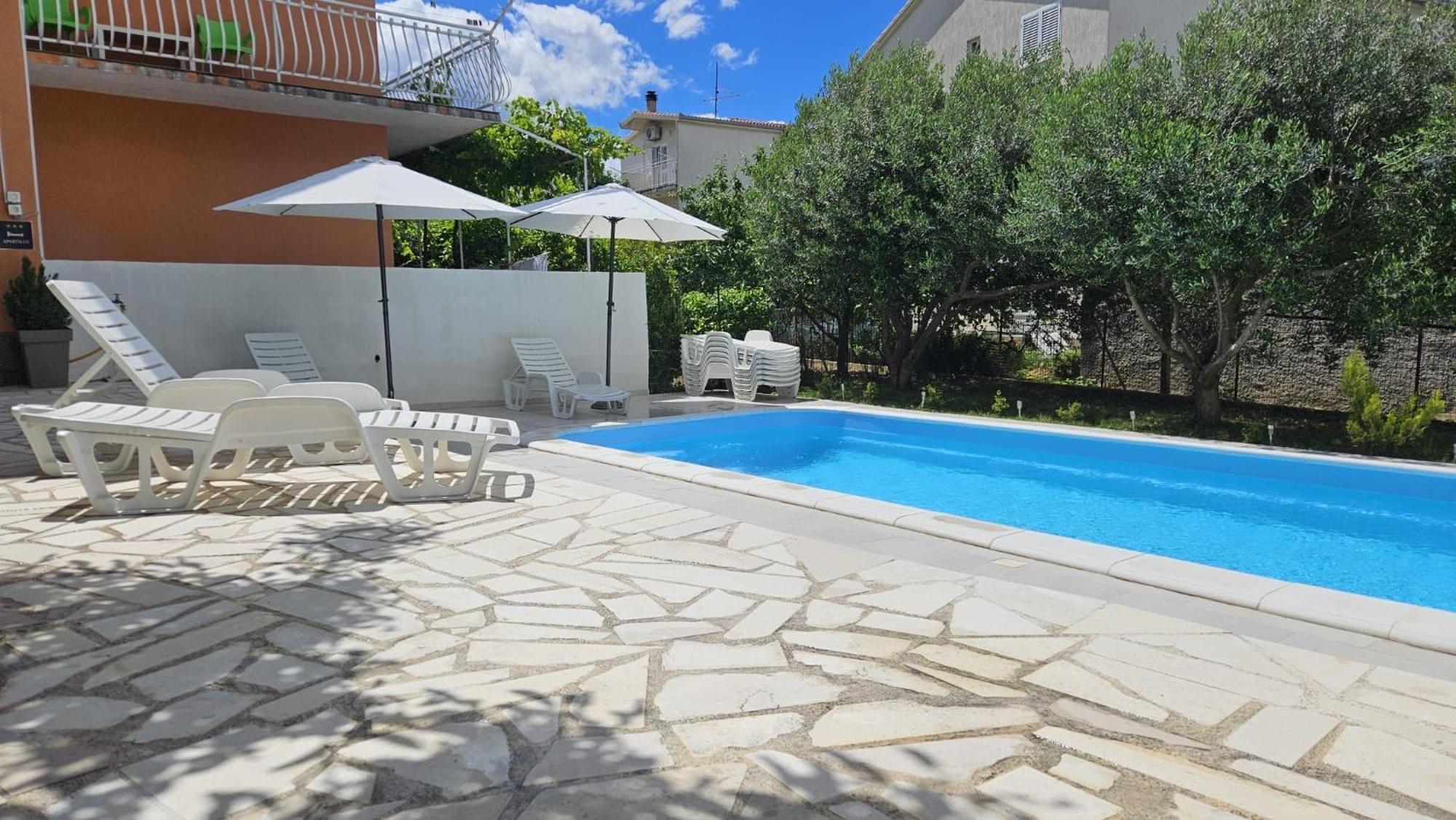 Apartman Mia With Pool1 سبليت المظهر الخارجي الصورة